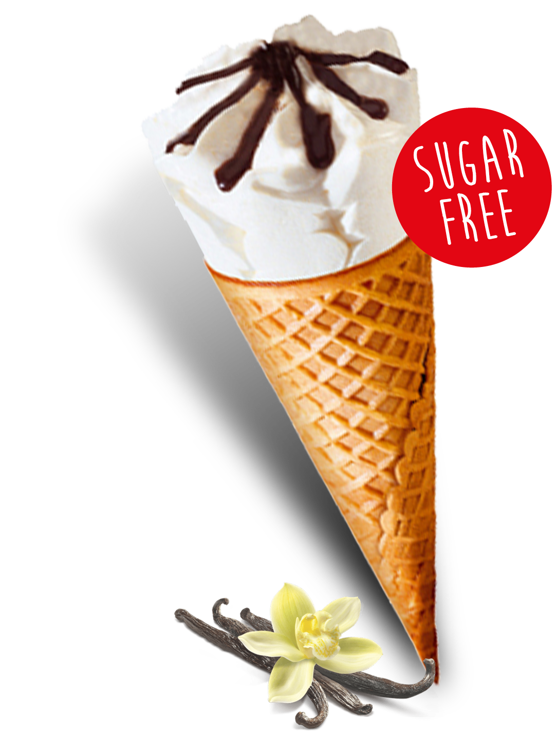 Cornet Dame Blanche Suikervrij